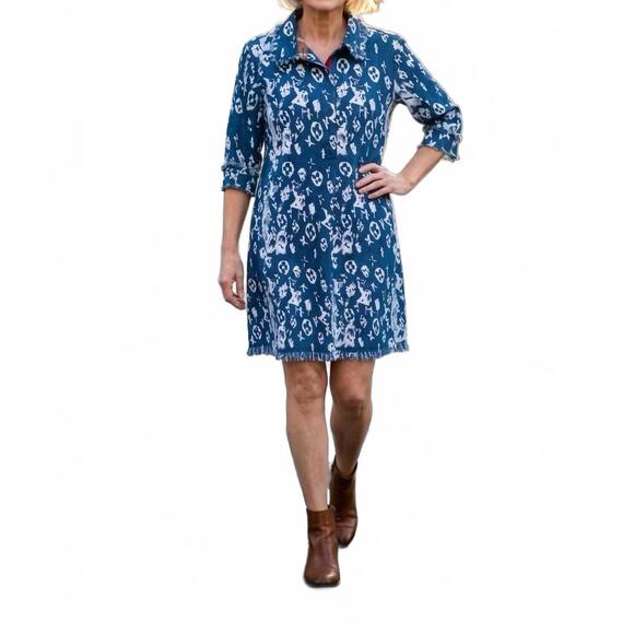 dizzy lizzy denim dress St. Tropez Softly Quilted Denim Dress, Oversized Silhouette L / 6909-DEN
